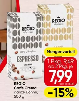 Caffe Crema ganze Bohne