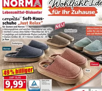 Canvas - Soft-Haus-Schuhe "Just Relax"