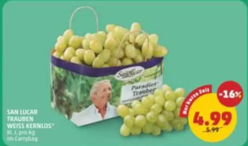 Weiss - WEISS KERNLOS TRAUBEN