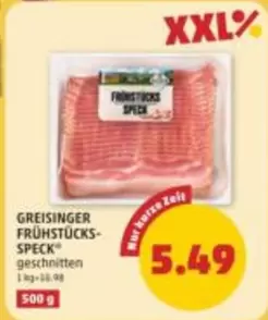 FRÜHSTÜCKS-SPECK geschnitten