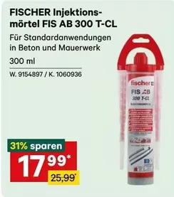 Fischer - Injektionsmörtel FIS AB 300 T-CL