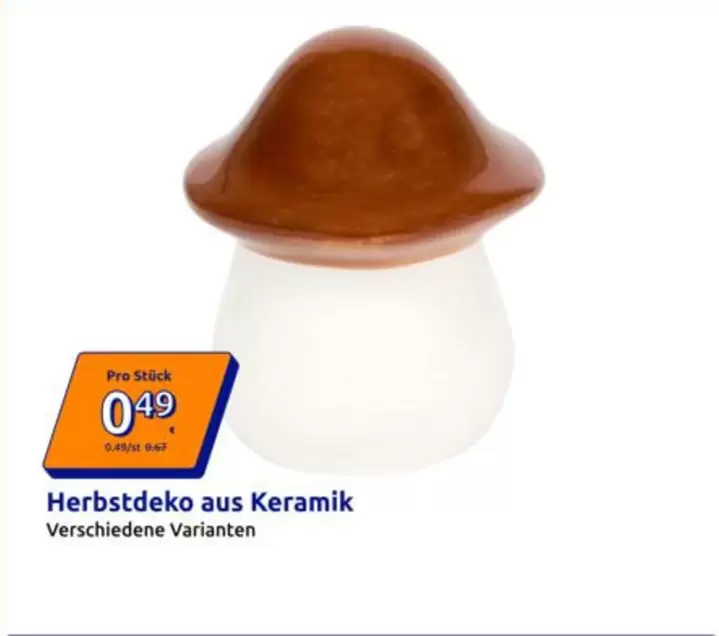 Herbstdeko aus Keramik