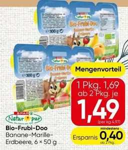 Bio-Frubi-Doo Banane-Marille-Erdbeere
