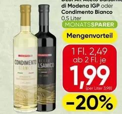 Aceto Balsamico di Modena IGP oder Condimento Bianco
