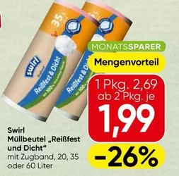 Müllbeutel "Reißfest und Dicht"