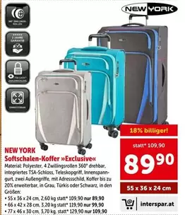 Schwarz - Softschalen-Koffer Exclusive