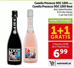 Canella Prosecco DOC LIDO oder Canella Prosecco DOC LIDO Rosé