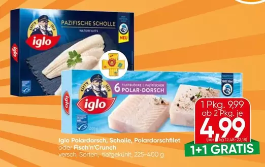 Iglo Polardorsch, Scholle, Polardorschfilet oder Fisch 'n' Crunch
