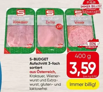 Aufschnitt 3-fach sortiert