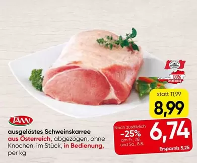 Ama - ausgelöstes Schweinskarree