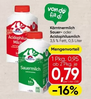 Kärntnermilch Sauer- oder Acidophilusmilch