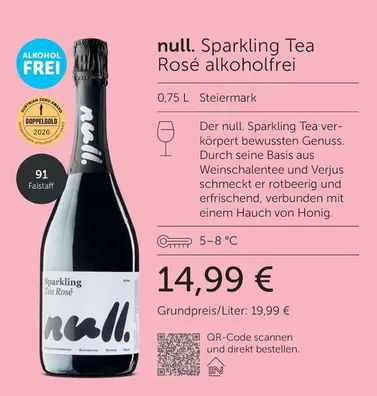 Sparkling Tea Rosé alkoholfrei