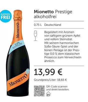 Free - Mionetto Prestige alkoholfrei