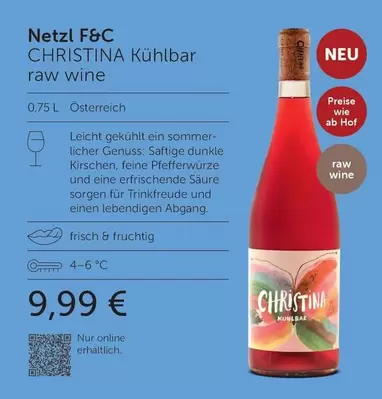 Wine - CHRISTINA Kühlbar raw wine