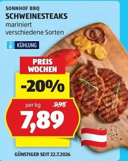 SCHWEINESTEAKS mariniert