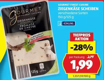 Gourmet - Ziegenkäse Scheiben