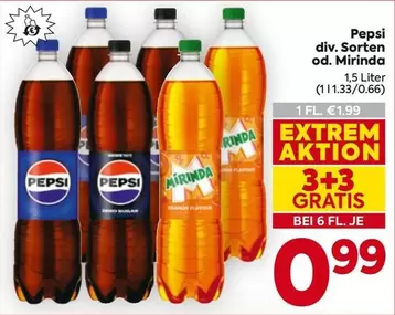 Pepsi div. Sorten od. Mirinda
