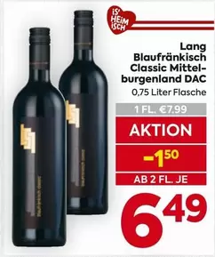 Lang Blaufränkisch Classic Mittel-burgenland DAC