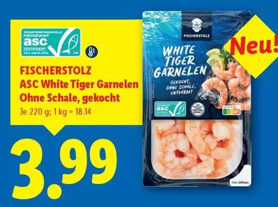 Tiger - ASC White Garnelen Ohne Schale, gekocht