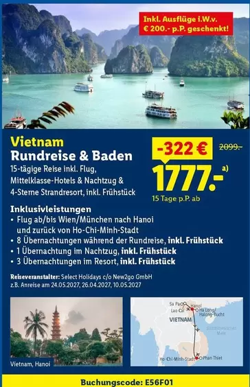 Baden - Vietnam Rundreise &