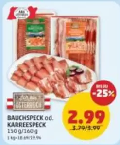 BAUCHSPECK od. KARREESPECK