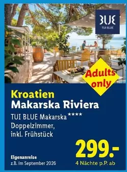 Kroatien Makarska Riviera Doppelzimmer, inkl. Frühstück