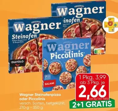 Steinofenpizza oder Piccolinis