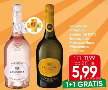 Prosecco Spumante DOC Treviso oder Prosecco Rosé Millesimato