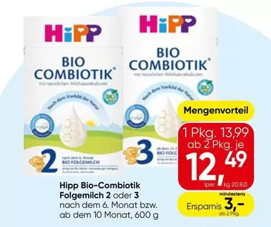 Hipp - Bio Combiotik Folgemilch 2 oder 3