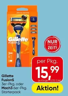 Fusion5 3er-Pkg. oder Mach3 6er-Pkg. Starterpack