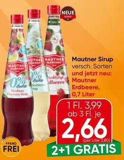 Mautner Sirup Erdbeere
