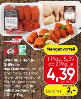 Ama - SPAR BBQ Hendl-Grillteller