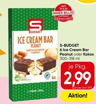 Ice Cream Bar Peanut oder Kokos