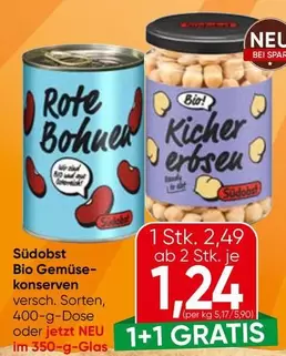 Bio - Rote Bohnen, Kichererbsen