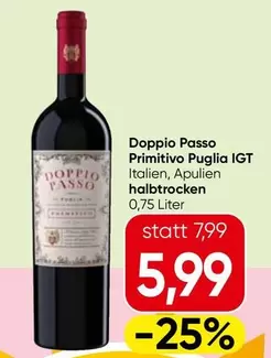 Primitivo Puglia IGT Italien, Apulien halbtrocken