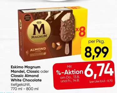 Magnum - Eskimo Mandel, Classic oder White Chocolate