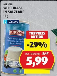 WEICHKÄSE IN SALZLAKE