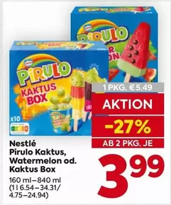 Nestlé - Pirulo Kaktus, Watermelon od. Kaktus Box