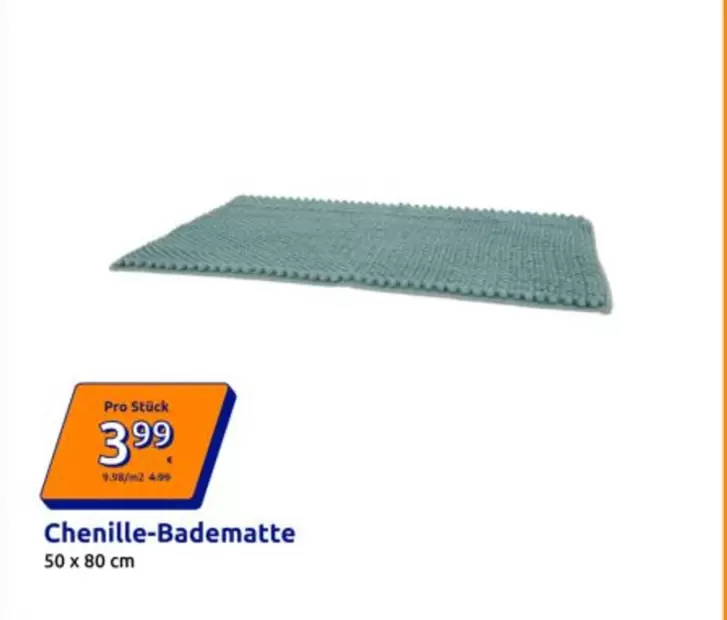 Chenille-Badematte
