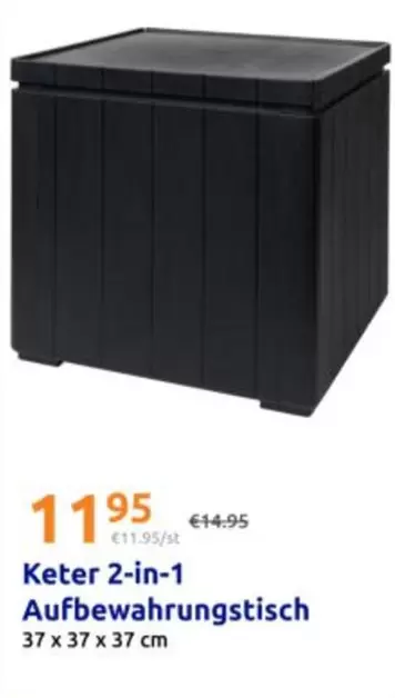 Keter 2-in-1 Aufbewahrungstisch