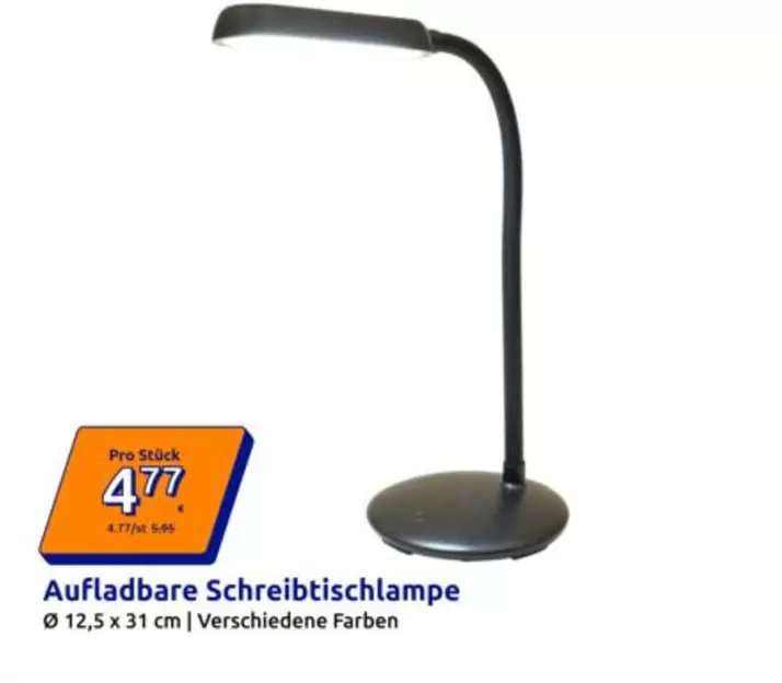 Aufladbare Schreibtischlampe