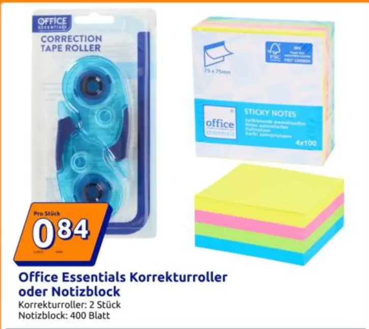 Korrekturroller oder Notizblock