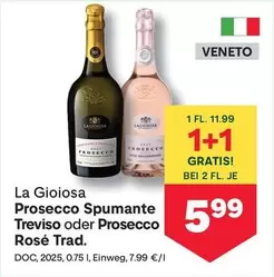 Prosecco Spumante Treviso oder Prosecco Rosé Trad.