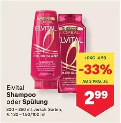 Elvital Shampoo oder Spülung