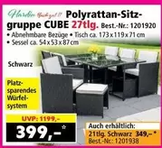Cube - Polyratan-Sitzgruppe CUBE 27tlg. Best.-Nr.: 1201920
