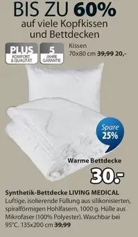 Kopfkissen und Bettdecken