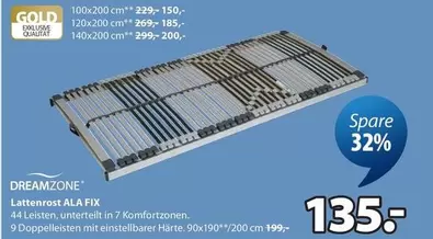 Gold - Lattenrost ALA FIX