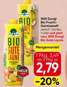 Will - Bio Frucht-Gemüsesaft