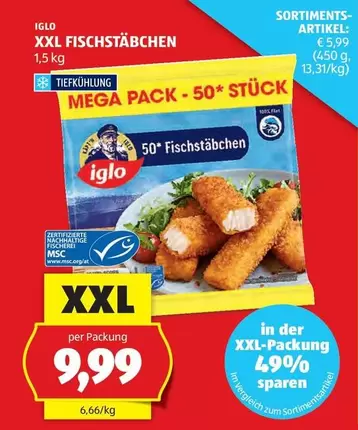 XXL Fischstäbchen