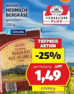 Ama - HEUMILCH BERGKÄSE gerieben